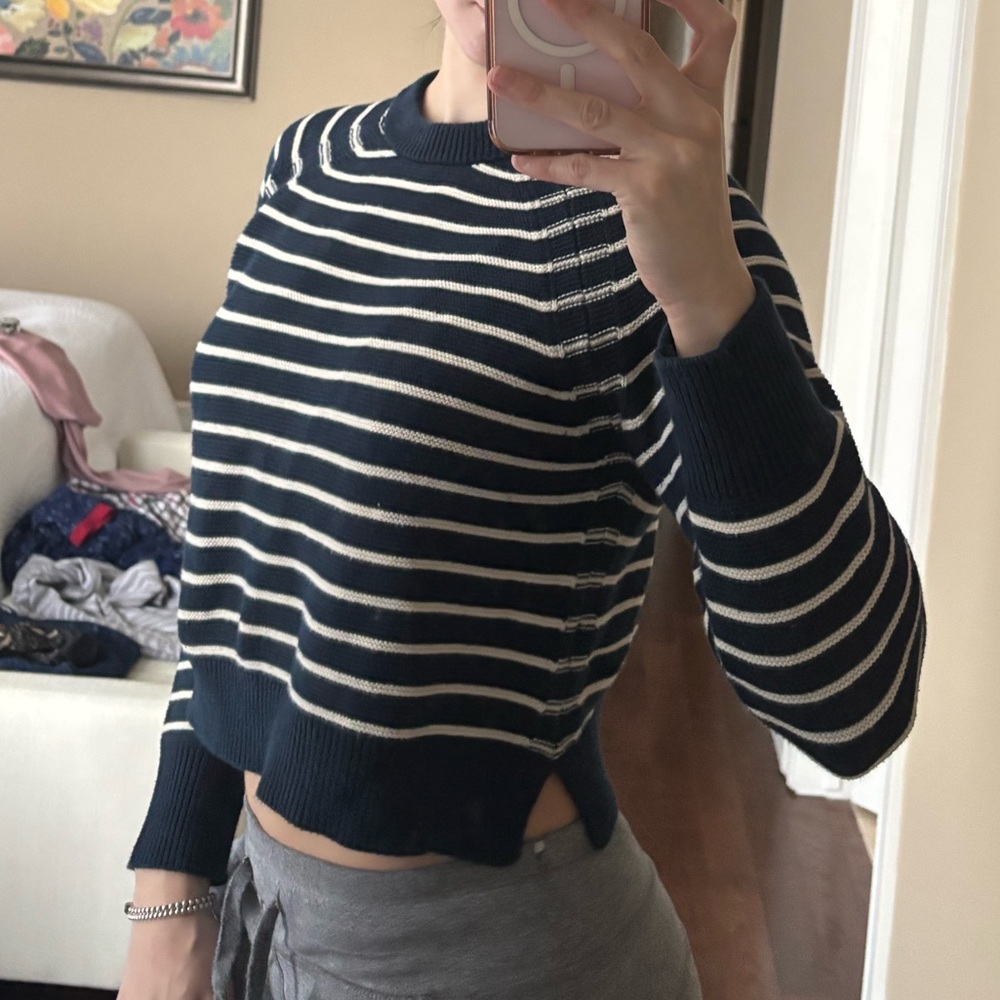 French Connection Striped Knit Sweater